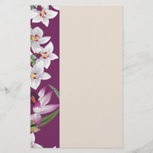 Papelería La orquídea tropical florece los efectos de