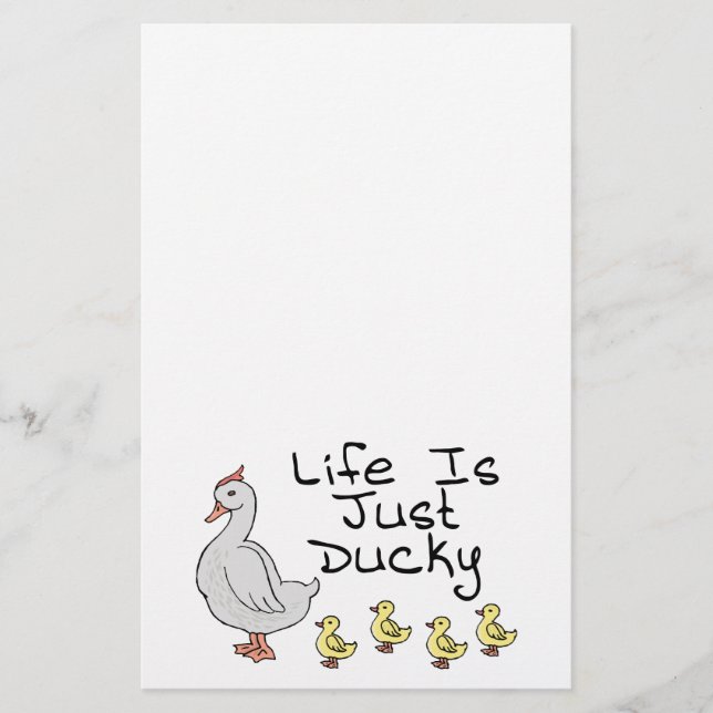 Papelería La vida es apenas Ducky (Anverso)
