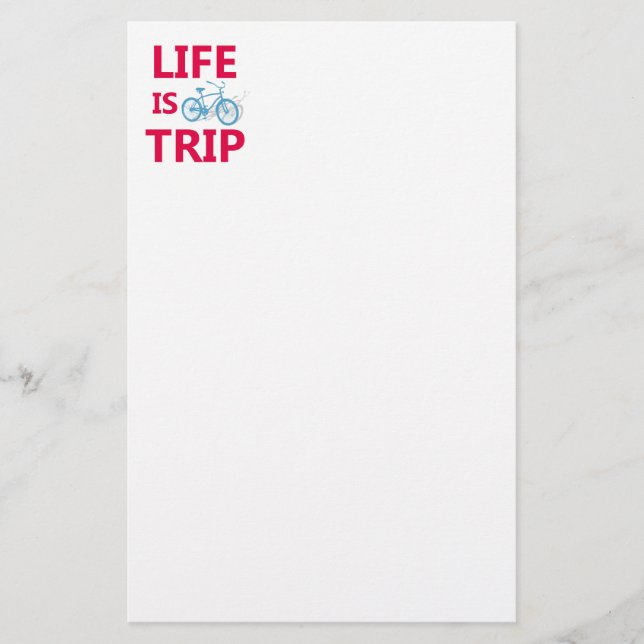 Papelería La vida es un viaje (Anverso)