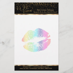 Papelería Labios 2 del arco iris del Va Va Voom