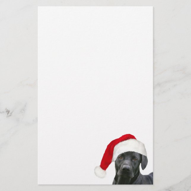 Papelería Laboratorio negro Santa (Anverso)