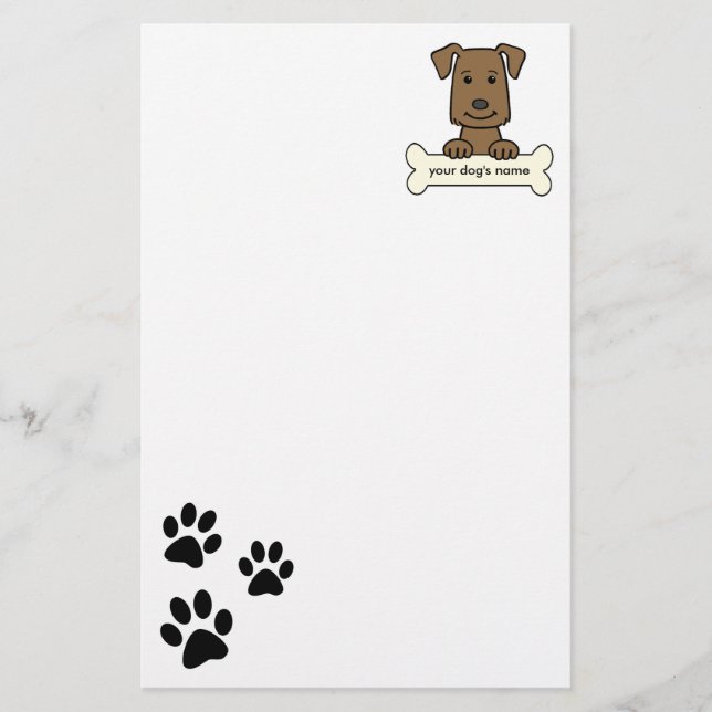 Papelería Labrador retriever personalizado (Anverso)