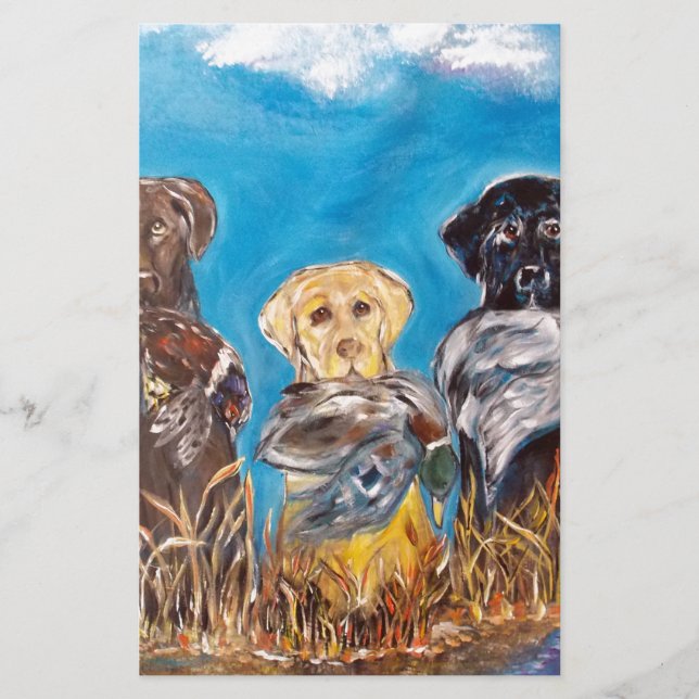 PAPELERÍA LABRADORES RETRIEVERS (Anverso)