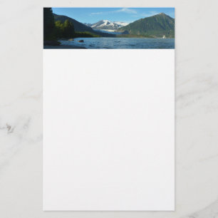 Papelería Lago Mendenhall en el paisaje Juneau Alaska