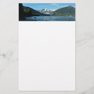 Papelería Lago Mendenhall en el paisaje Juneau Alaska