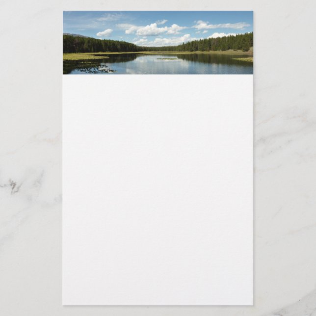 Papelería Lago Swan II en el Parque Nacional de Grand Teton (Anverso)