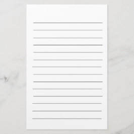 Papelería Lámina blanca elegante estándar simple