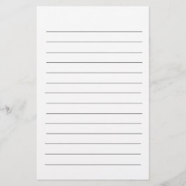 Papelería Lámina blanca elegante estándar simple