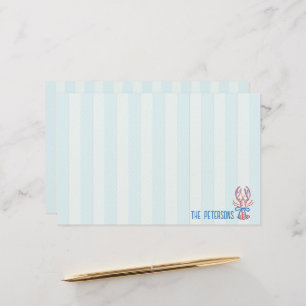 Papelería Langosta Costera Adorable Dibujada a Mano