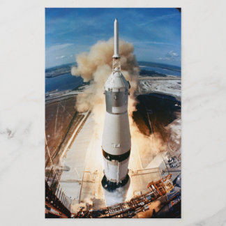 Papelería Lanzamiento del cohete Saturno V de Apolo a la Lun