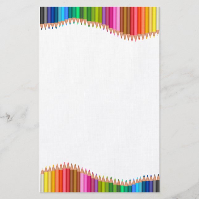 Papelería Lápices coloreados (Anverso)