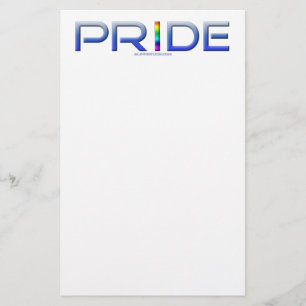 Papelería Las letras metálicas de la palabra orgullo de Slip