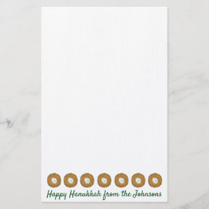 Papelería Latkes Felices Fiestas Judías en Hanukkah Chanukah