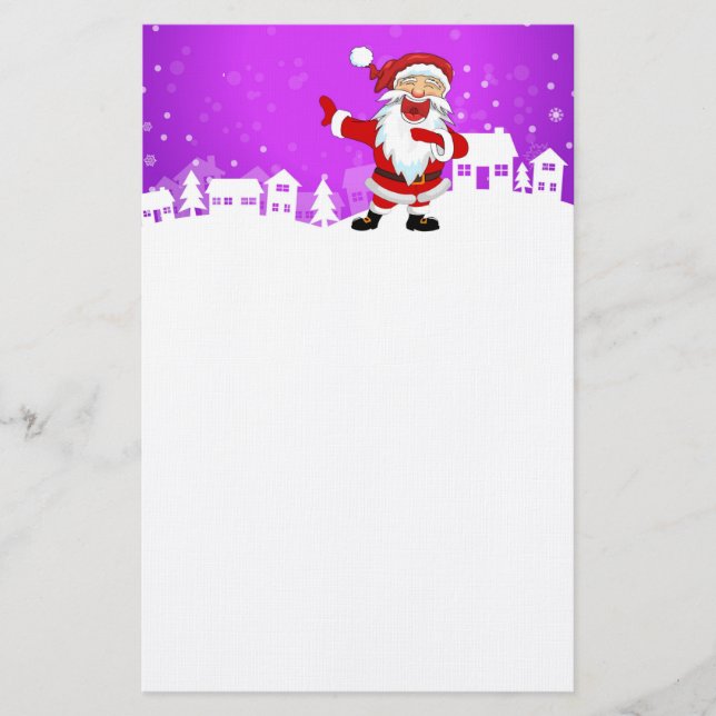 Papelería Laughing Santa (Anverso)