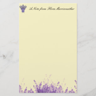 Papelería Lavanda en pergamino