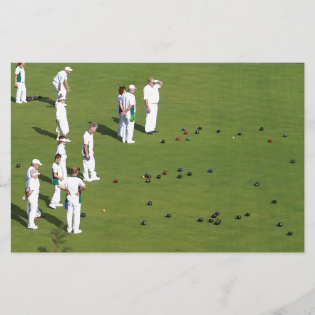 Papelería Lawn Bowls England (Anverso)
