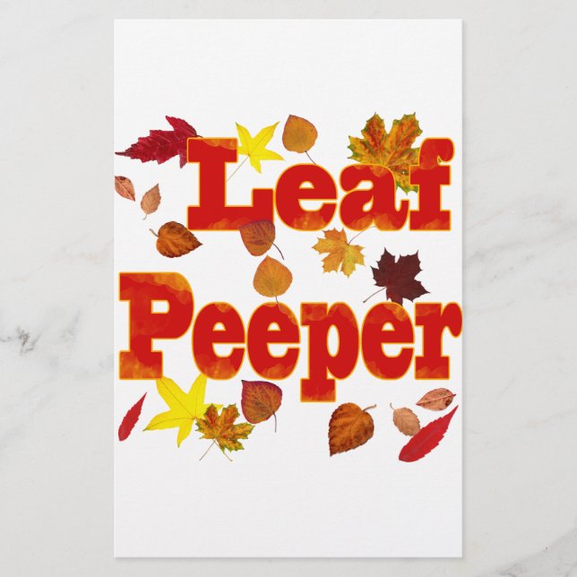 Papelería Leaf Peeper (Anverso)