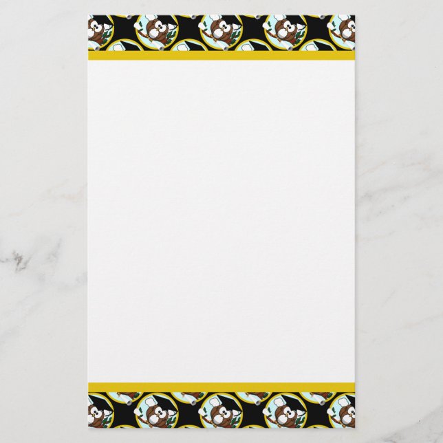 Papelería Lechuza Graduada Con Cap Y Diploma (Anverso)