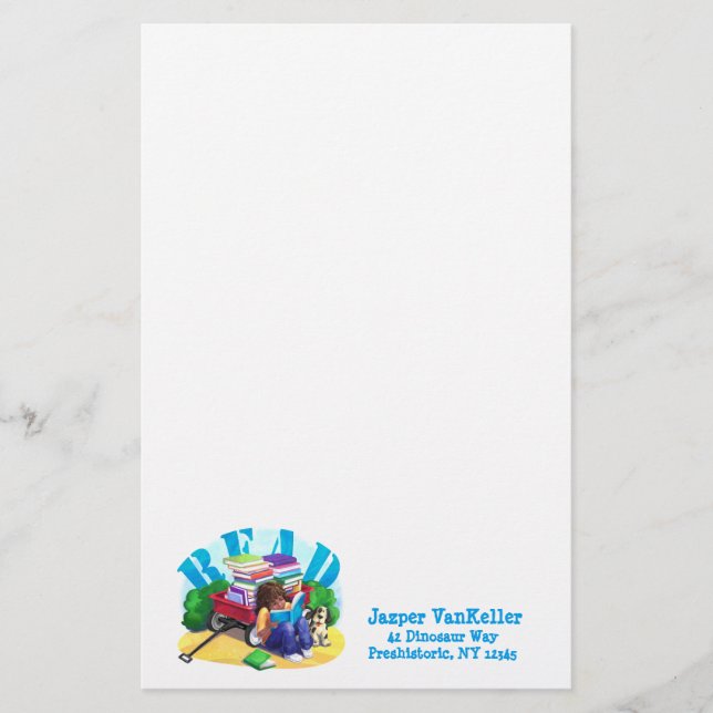 Papelería LEER Libro Wagon Art Stationery (Anverso)