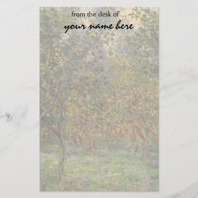 Papelería Lemon Grove en Bordighera por Claude Monet (Anverso)