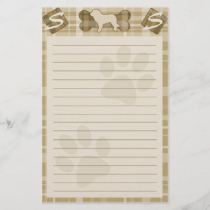 Papelería Leonberger Dog Breed Stationery