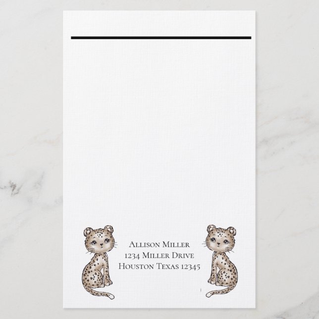 Papelería Leopardo (Anverso)