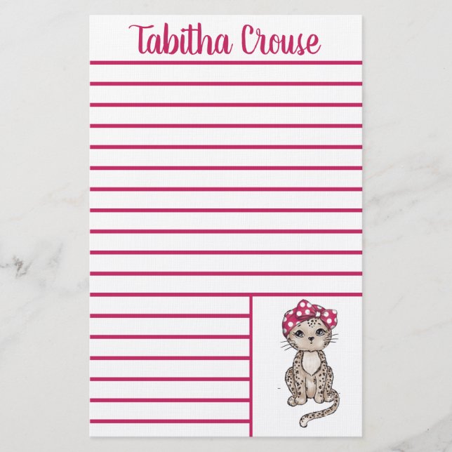 Papelería Leopardo (Anverso)