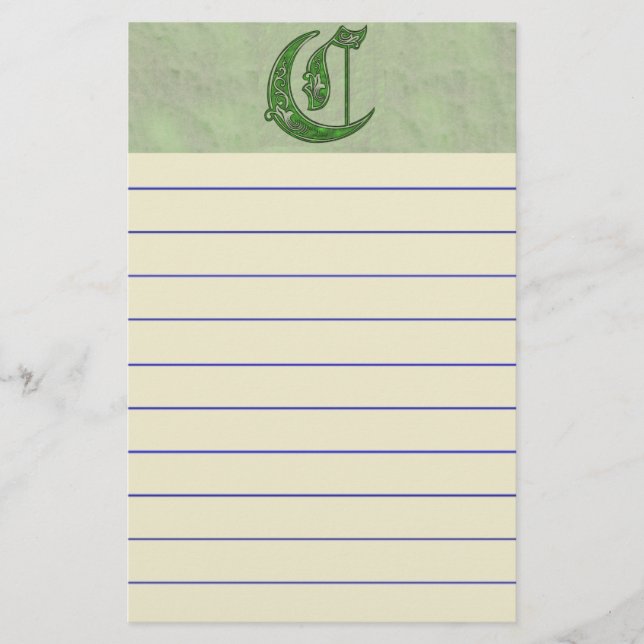 Papelería Letra C (Anverso)