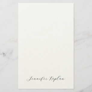 Papelería Letra Clásica Minimalista Profesional