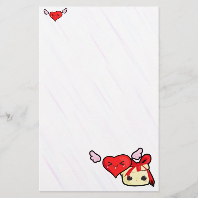 Papelería Letra de amor linda Sationery (Anverso)