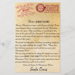 Papelería Letra de las letras de Santa el | Polo Norte