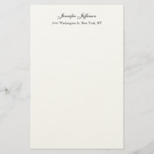 Papelería Letra manuscrita moderna elegante sencilla profesi