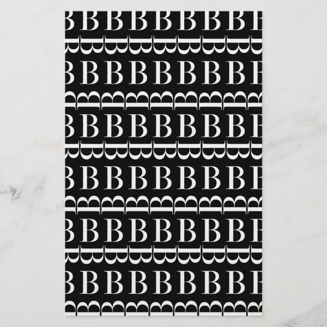 Papelería Letra monográfica inicial B (Anverso)
