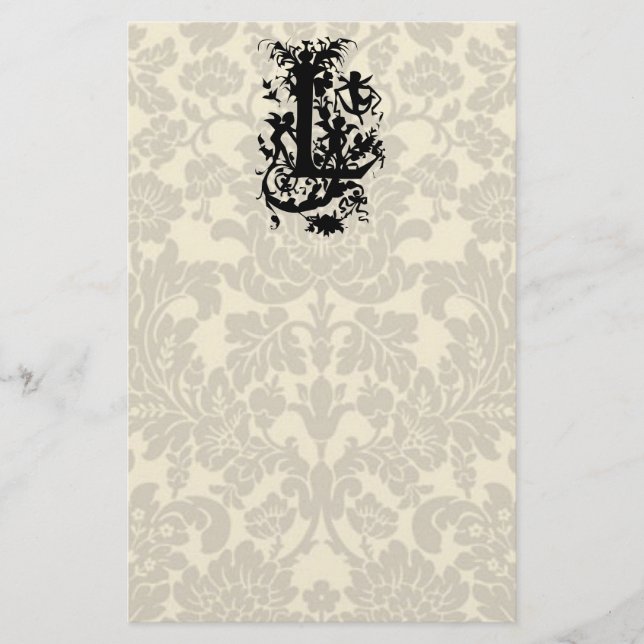 Papelería Letra ordenada "L" (Anverso)