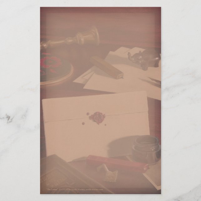 Papelería Letra sellada en los efectos de escritorio (Anverso)