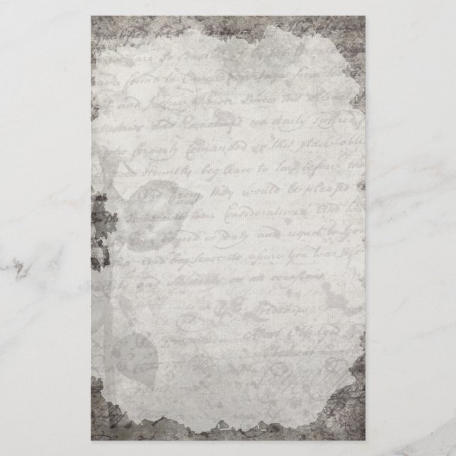 Papelería Letra vintage stationery (Anverso)