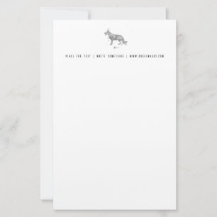 Papelería Letterhead de Pastor Alemán