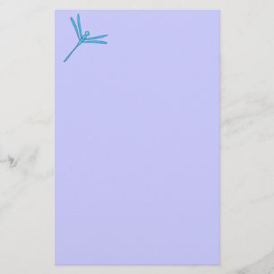 Papelería Libélula azul clara lisa