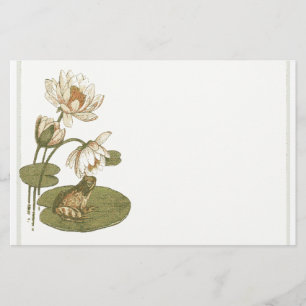 Papelería Lillypad y efectos de escritorio de la rana