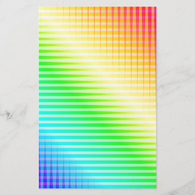 Papelería Líneas de arco iris (Anverso)