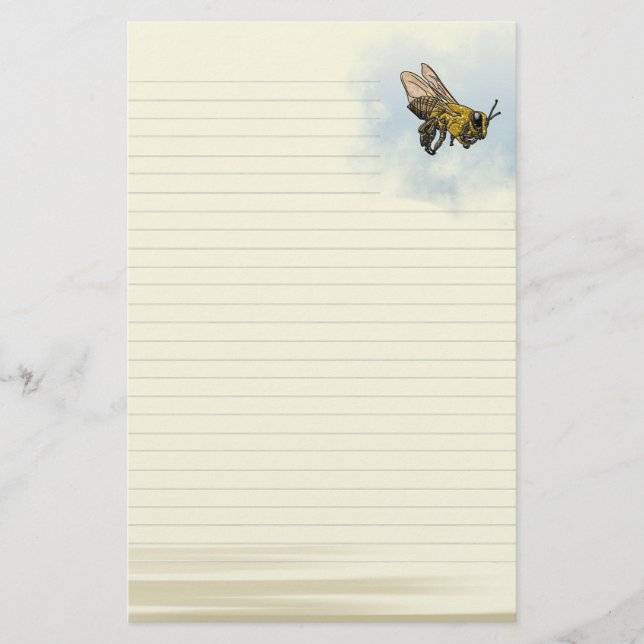 Papelería Lined Honey Bee (Anverso)
