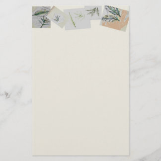 Papelería Lino botánico de Sationery de la colección