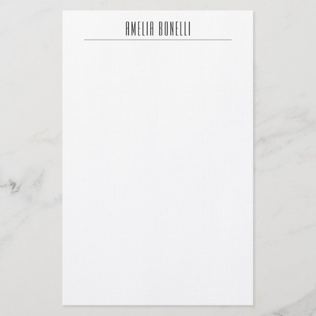 Papelería Lino Minimalista Profesional Llanto Moderno (Anverso)