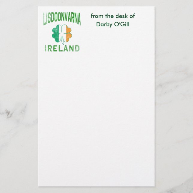 Papelería LISDOONVARNA Irlanda (Anverso)