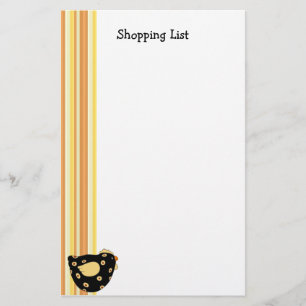 Papelería Lista de compras de Chick Country