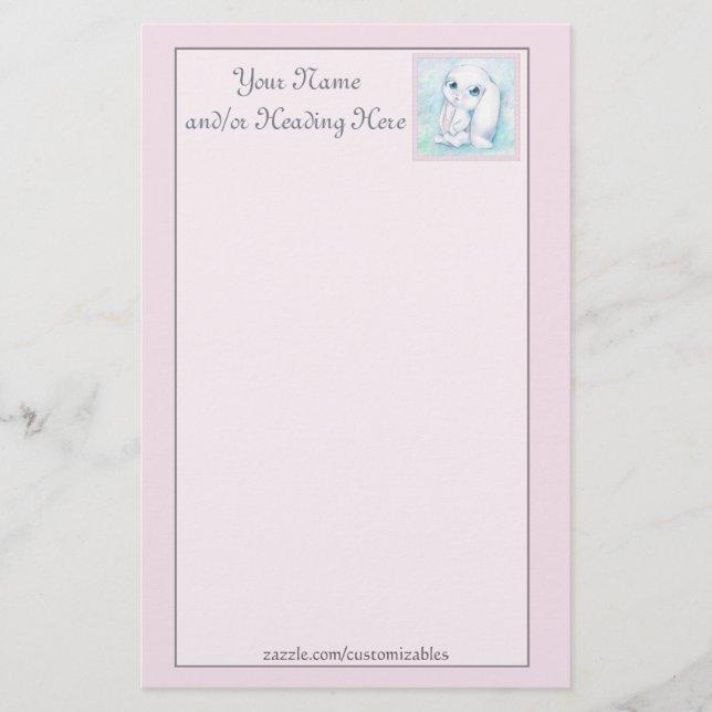 Papelería Little Bunny Stationery (Anverso)