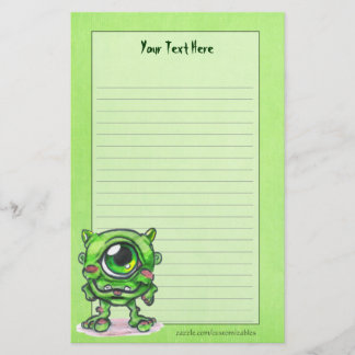 Papelería Little Monster Stationery