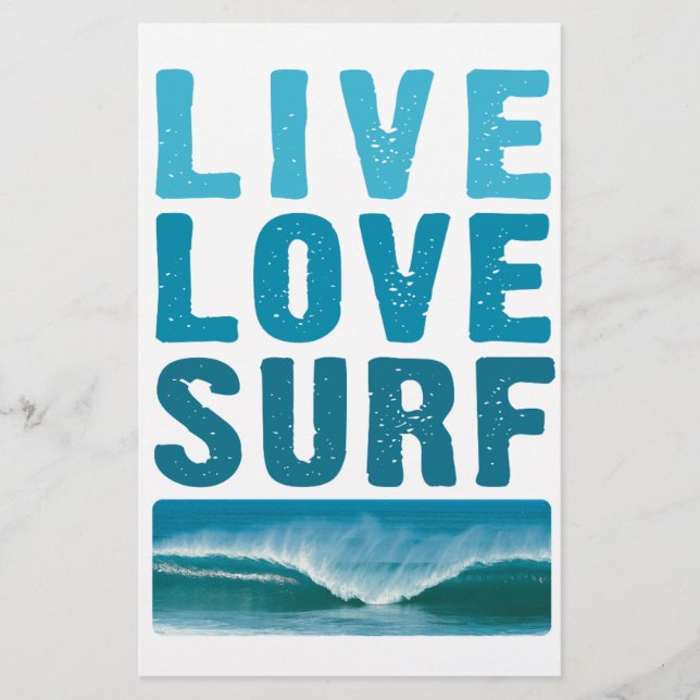 Papelería live_love_surf (Anverso)