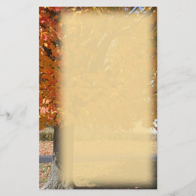 Papelería Llama del otoño (Anverso)