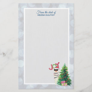 Papelería Llama Guay en Santa Hat a Navidades de Silver Boke